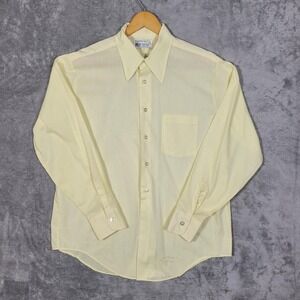 Vintage Kmart Shirt Mens Large Permanent Press Button Up 50/50 Poly Cotton 70s